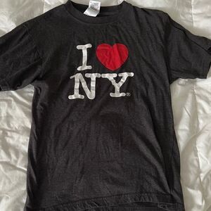 I Love NY T-Shirt Officially Licensed Unisex Tees SIZE SMALL GRAY